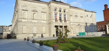 13th April 2020, Dublin, Ireland. The National Art Gallery of Ireland building in Merrion Square, Dublin City Centre.